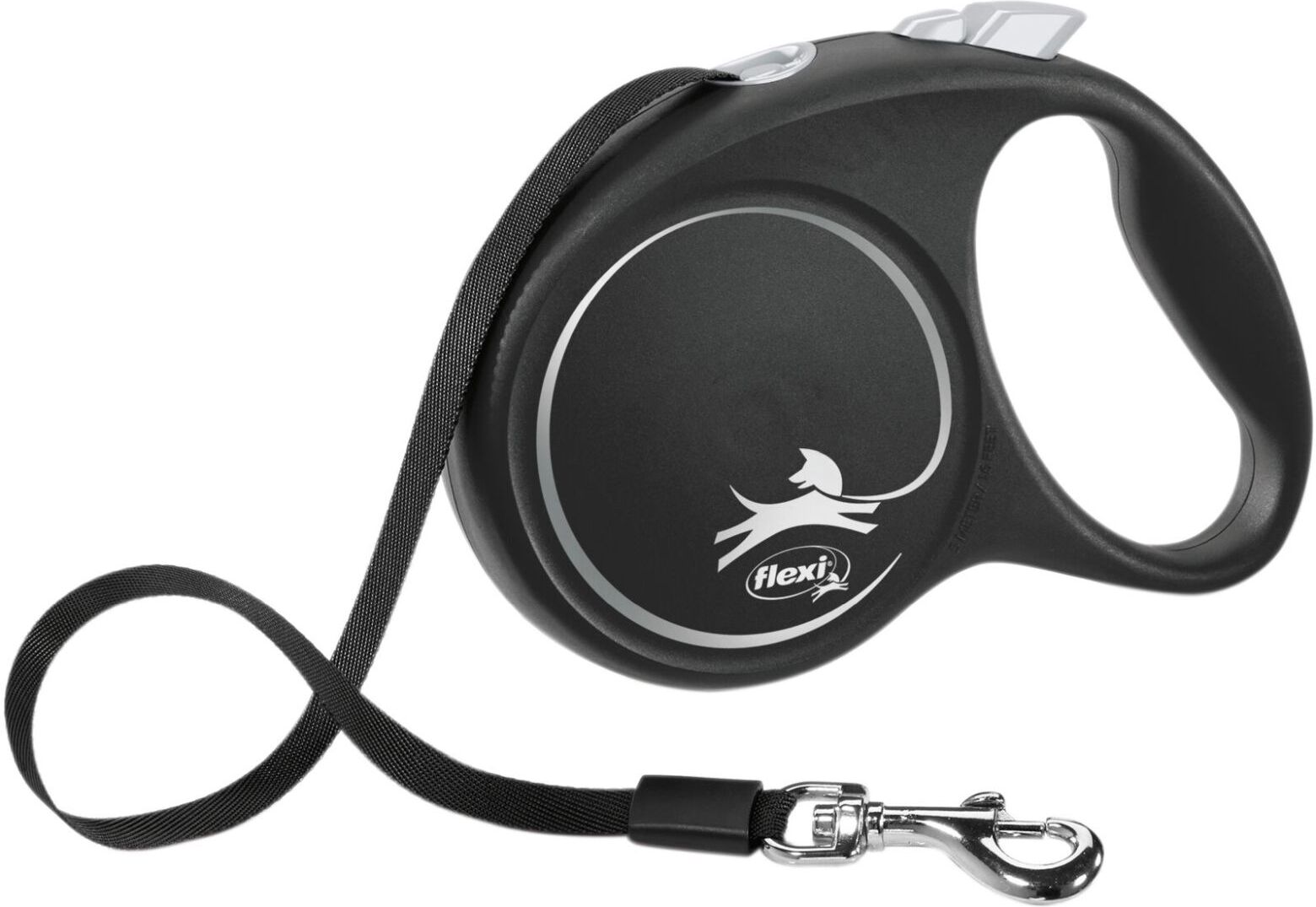 TRIXIE flexi BLACK DESIGN, Gurt, M: 5 m, schwarz