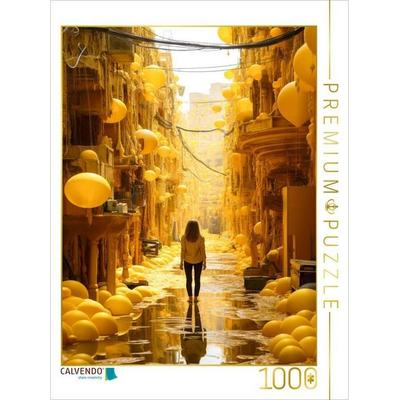 CALVENDO Puzzle Gelb - die Farbe der Wißbegierde | 1000 Teile Lege-Größe 64x48cm Foto-Puzzle für glückliche Stunden