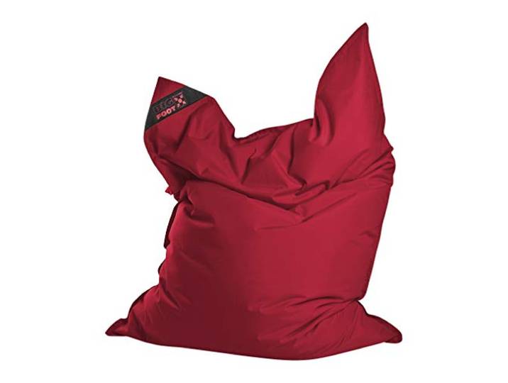 Sitting Point Bigfoot Scuba - bequemer Sitzsack - 130x170x20cm - 380L - Indoor/Outdoor - Made in Germany - Rot
