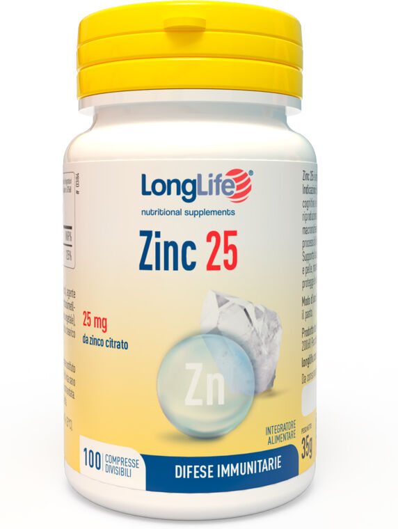 LONGLIFE Srl LongLife, Zinc, 100 Compresse