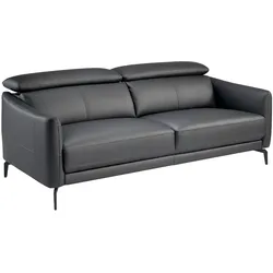 AC ANGEL CERDA Angel Cerdá  Sitzer Sofa aus schwarzem Rindsleder 6059C