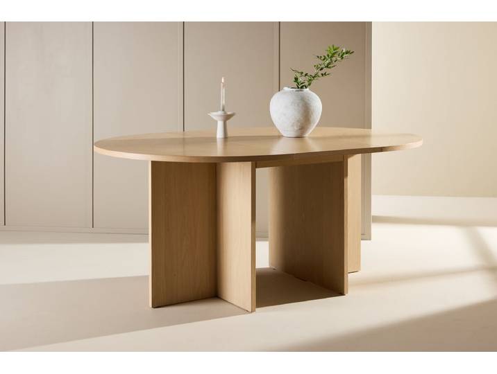Esstisch Zephyr - die perfekte Balance zwischen Funktionalität und Stil - Weißwash - Luxusbetten24