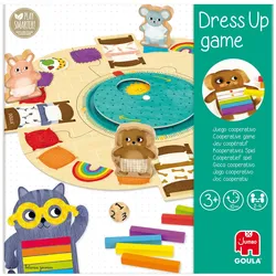 Goula Ankleide-Spiel, d/f/i ab 3 Jahren, 2-4 Spieler, farbiges Brettspiel (Deutsch, Englisch, Französisch, Italienisch, Portugiesisch, Schweizerdeutsch, 2 - 4 Spieler)