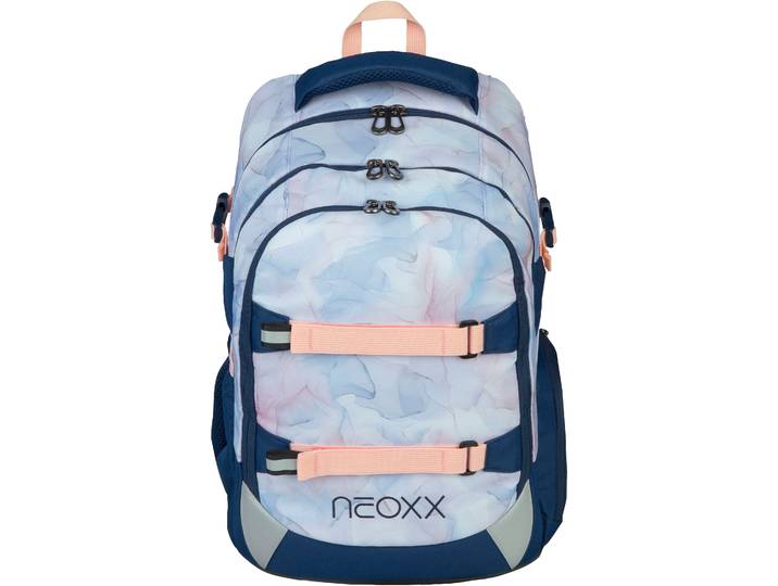Schulrucksack NEOXX Active Pro , Kinder, Gr. B/H/T: 31cm x 45,5cm x 24cm, blau (dreaming of pastel), Polyester, Rucksäcke Schulrucksack