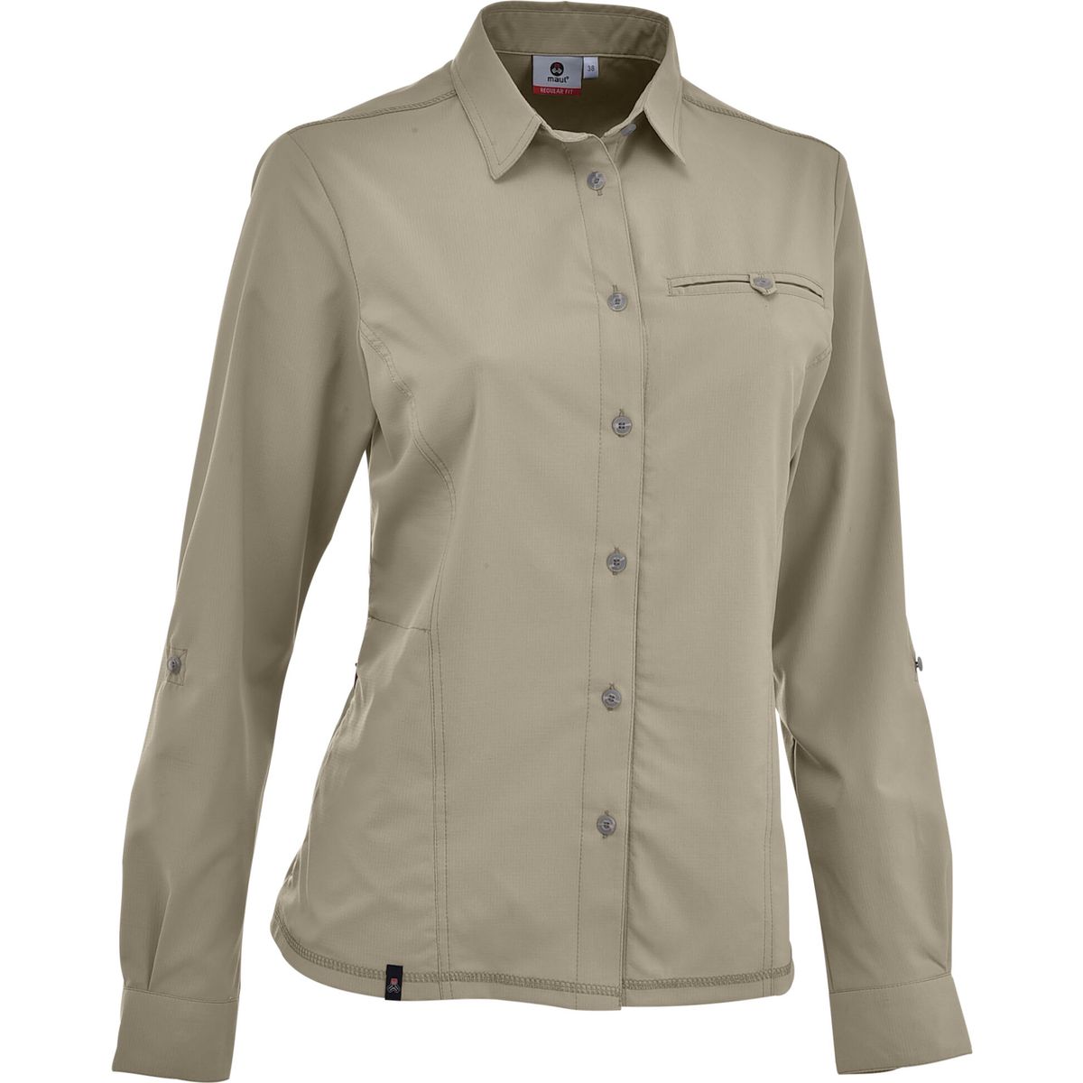MAUL Sport Hochalm UV50 - 1/1 Krempelarm Bluse uni beige (33) 42 5930800418-33-42