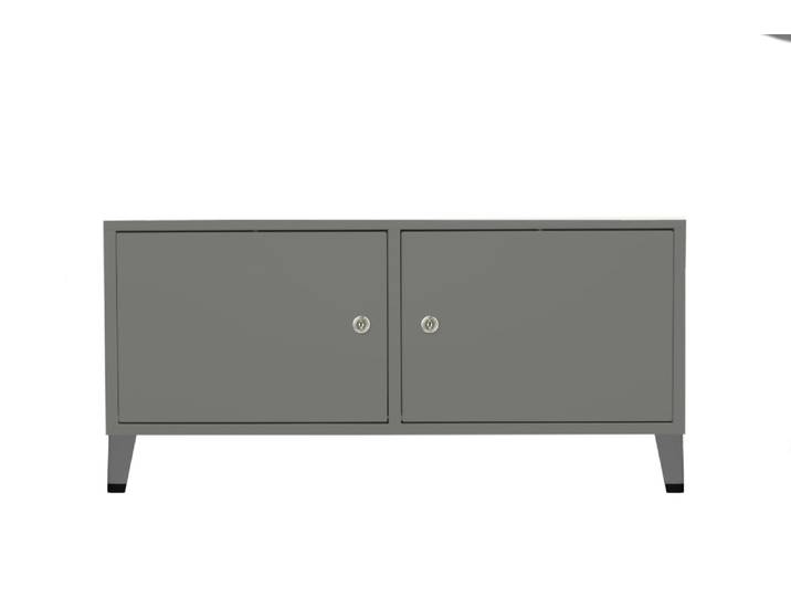 Commode casier en acier grise