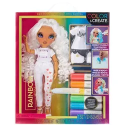 MGA Entertainment  Rainbow High Color & Create DIY Modepuppe - Lila Augen