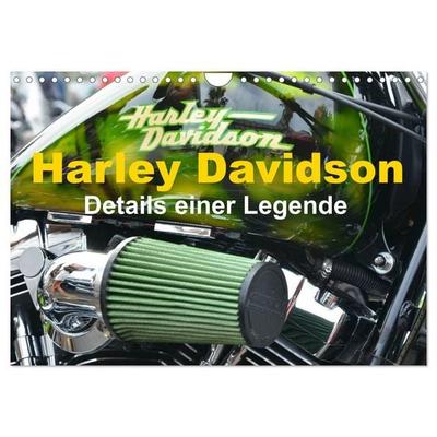Harley Davidson - Details einer Legende (Wandkalender 2027 DIN A4 quer), CALVENDO Monatskalender