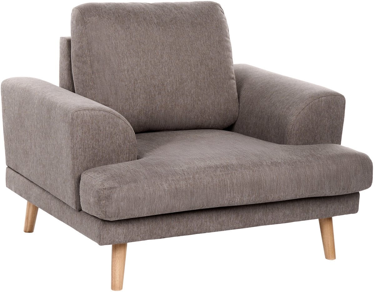 Beliani Fauteuil Modern Bruin voor Volwassenen