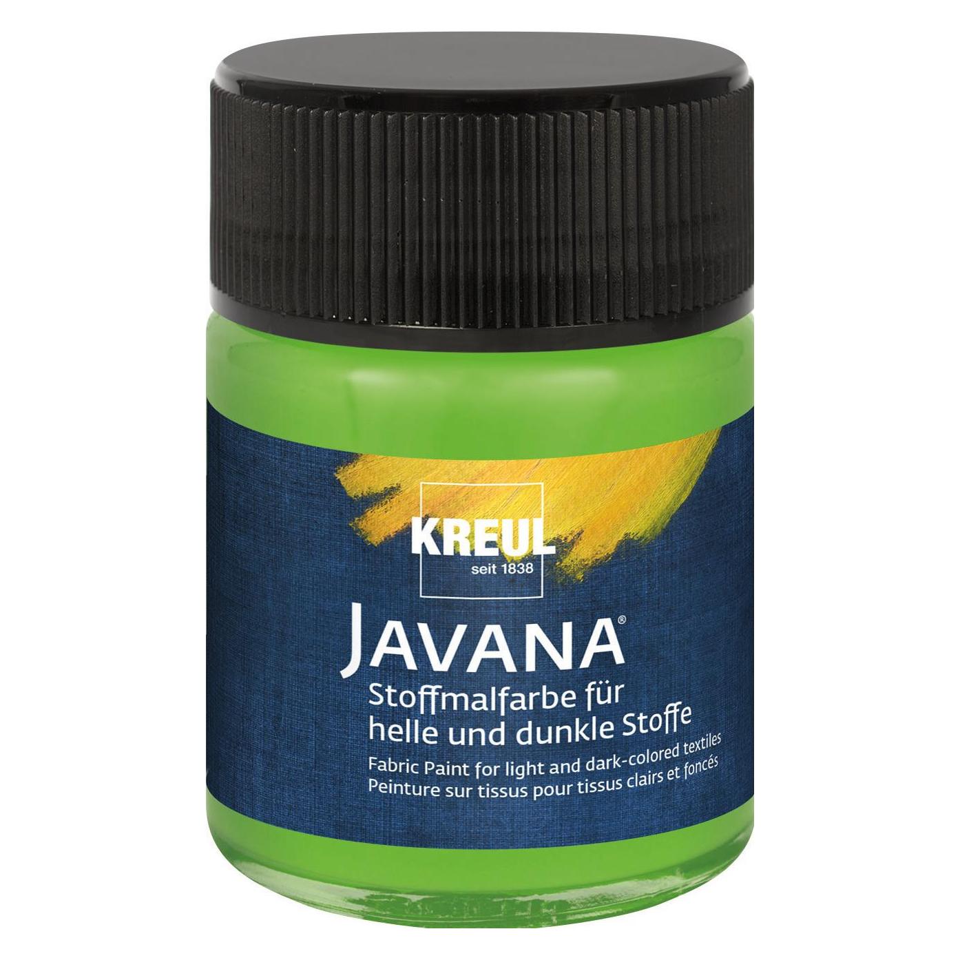 Kreul Textilfarbe JAVANA "Opak", blattgrn, 50 ml (50 ml) (91960)