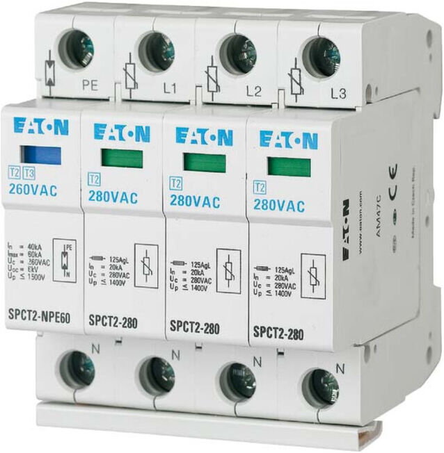 Eaton Parafoudre enfichable SPCT2-280-3+NPE (167620)