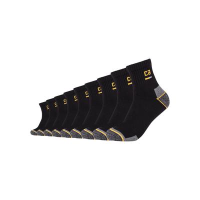 Arbeitssocken CAMANO "work", Herren, Gr. 47-49, schwarz, Baumwollmischung, uni und meliert, normal, Socken, Cotton-Mix, Multipack, Komfortbund