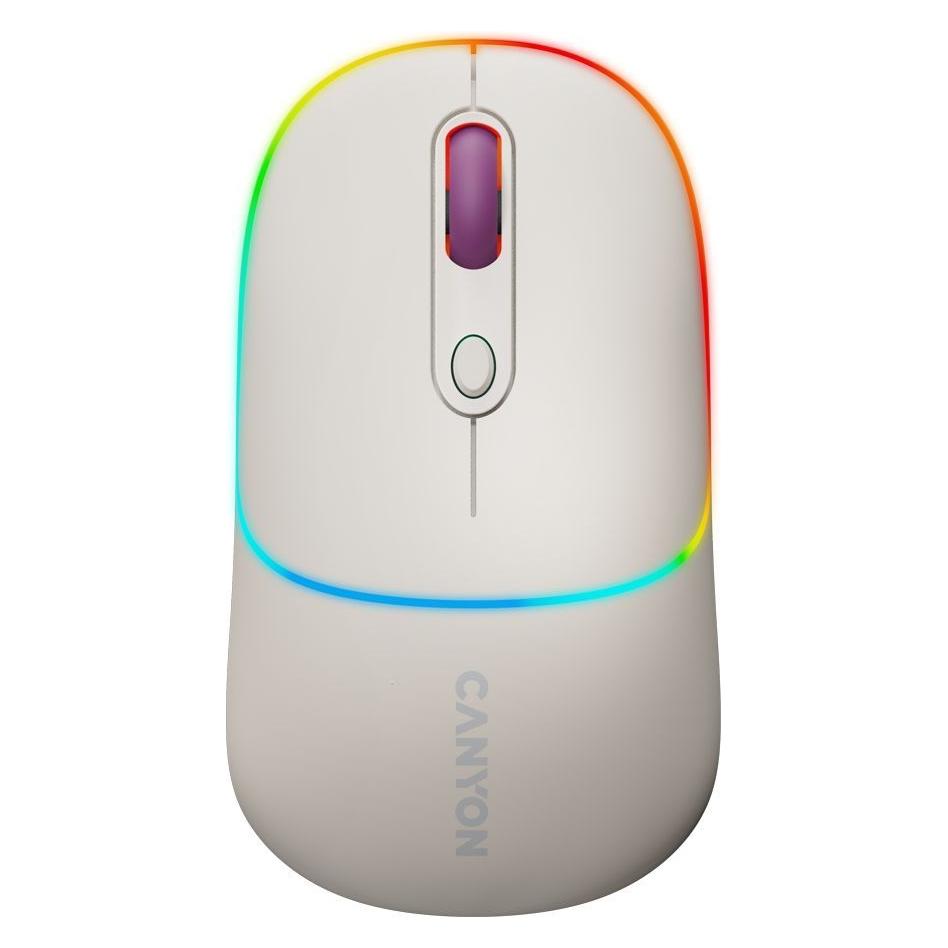 Canyon MW-22, 2in1 wireless optical mouse Bluetooth / Wireless USB, 800/1200/1600 DPI, 4 print (Kabellos) (CNS-CMSW22RC)