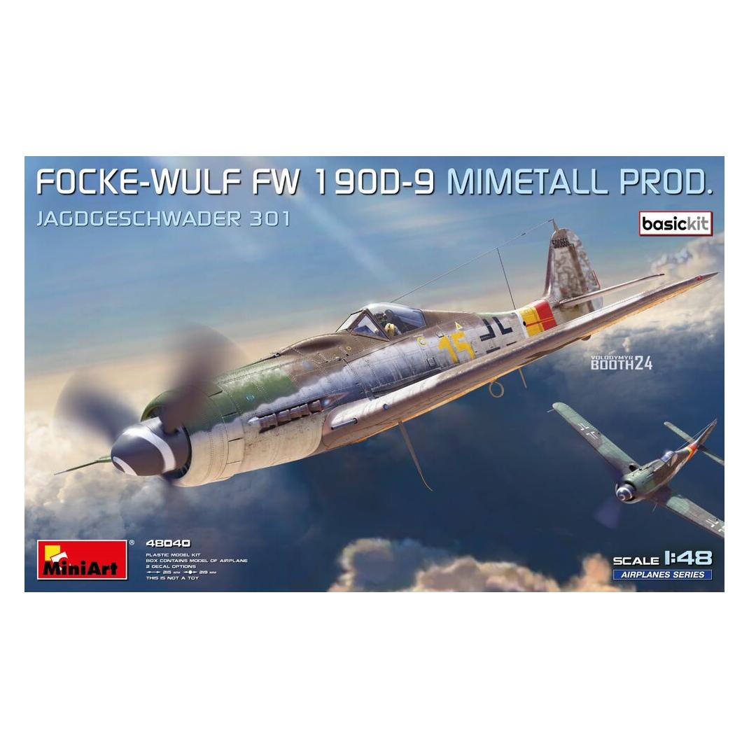 Mini art Focke-Wulf Fw 190D-9. Mimetall Prod. Basic Kit. Jagdgeschwader 301 (48040)