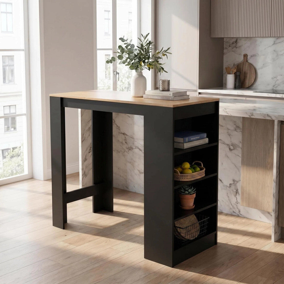 Ebern Designs Dining Table Oak Wood