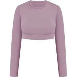 SMILODOX Crop Longsleeve Tisha, Größe M in Lila Lila