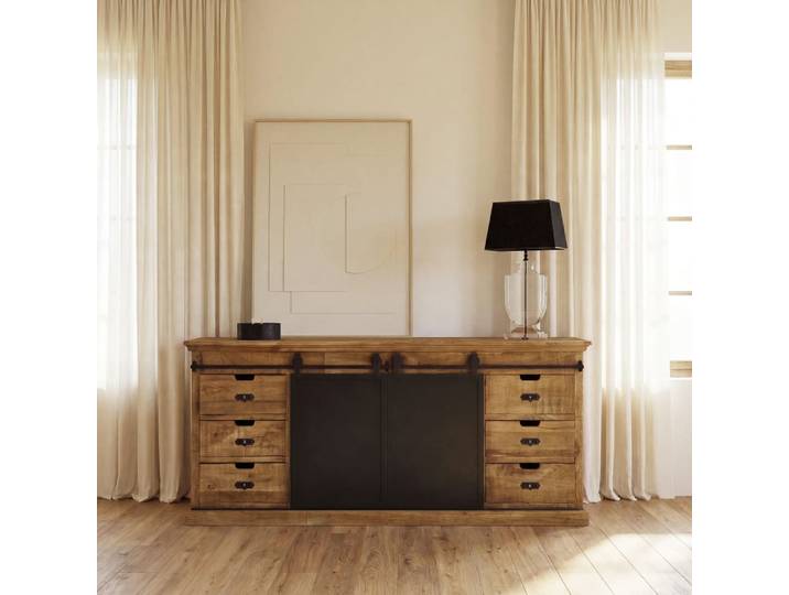 Buffet en bois de manguier massif, L190 cm