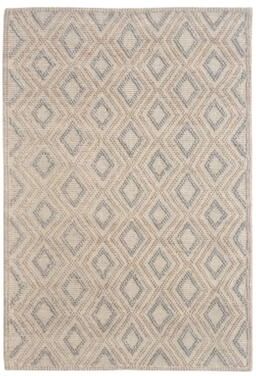 Domani Row Recycled Fiber Geometric Textured Area Rug