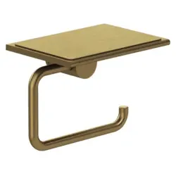 Kludi VELA R Toilettenpapierhalter 58971N1 mit Ablage Brushed Bronze