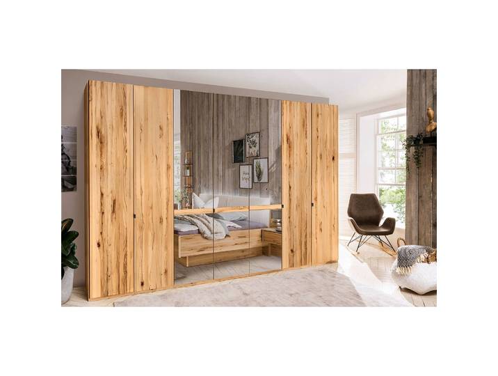 Armoire V 216cm Marron 3 miroir