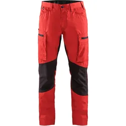 Service Arbeitshose "1459" - C56 - rot/schwarz
