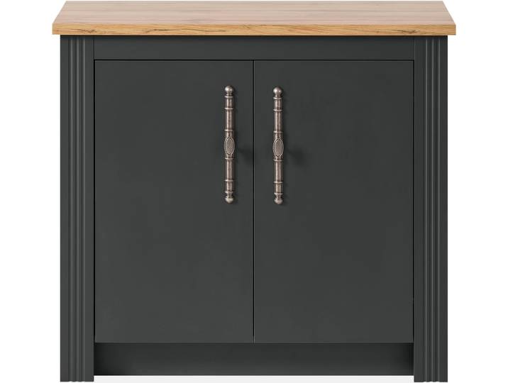 Unterschrank GOODPRODUCT KS-Westminster , grau (grau dunkel), B:100cm H:92cm T:60cm, Schränke, Unterschrank, im romantischen Landhausstil, Breite 100 cm, exclusiv by Otto