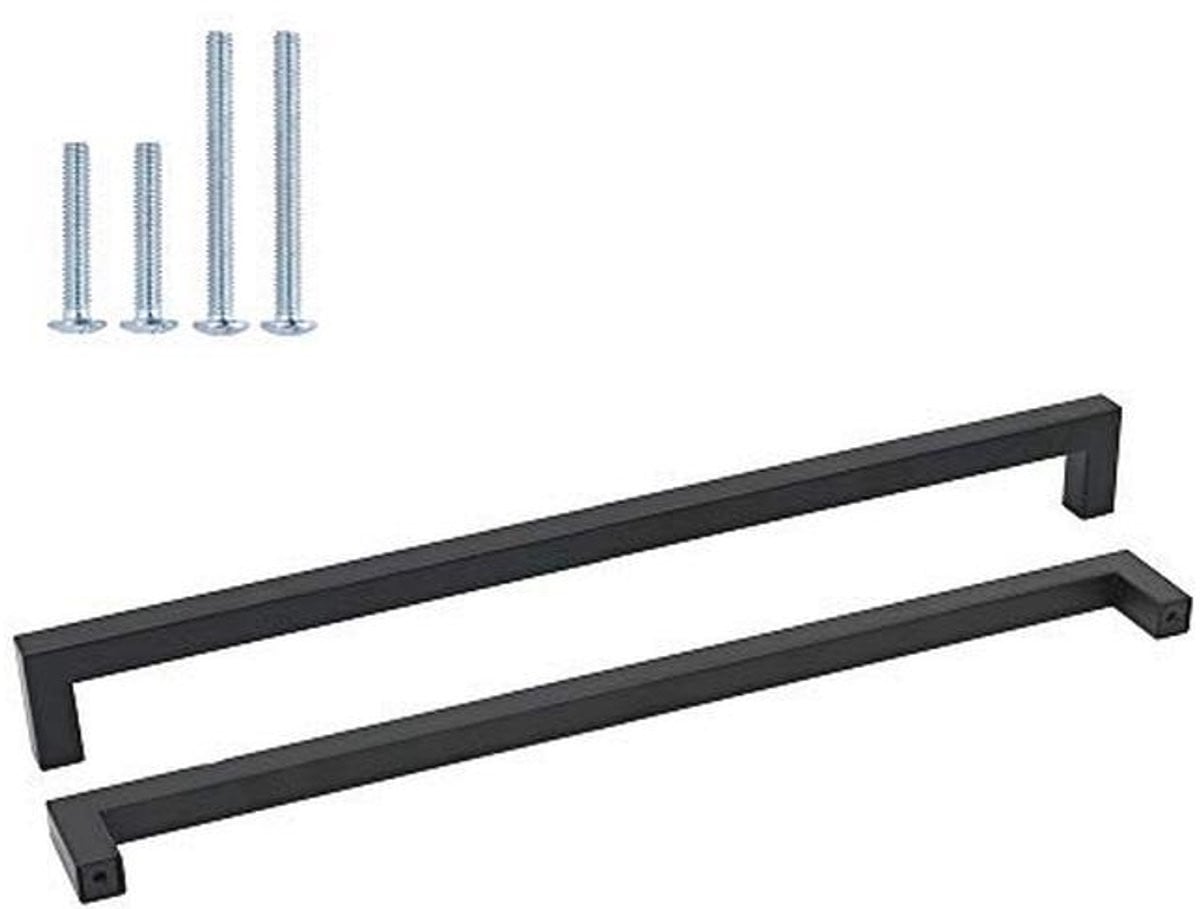 15 Stuks Keukenkast Handgrepen Zwart RVS 458mm - Moderne Meubel Handgrepen