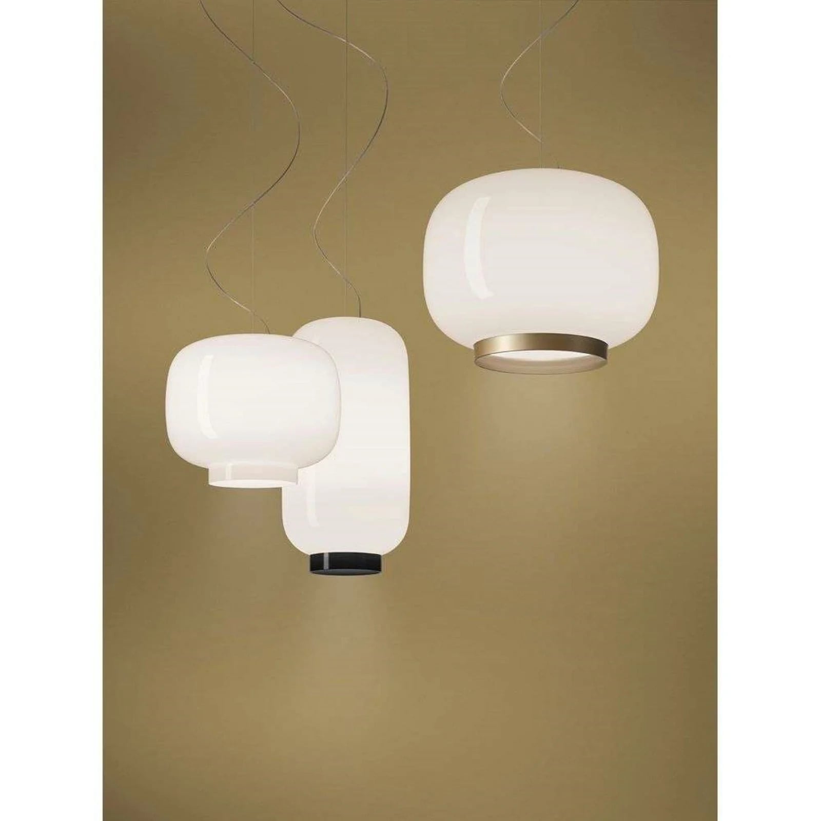 Foscarini Chouchin 2 Reverse Hanglamp - Wit/Zwart - Glas
