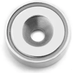5x Supermagnete, Magnet, Topfmagnet mit Senkbohrung (5x)