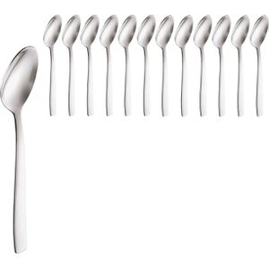 WAS Kaffeelöffel Hamburg, 13,5 cm, Edelstahl 18/10, silber poliert, 12 Stück