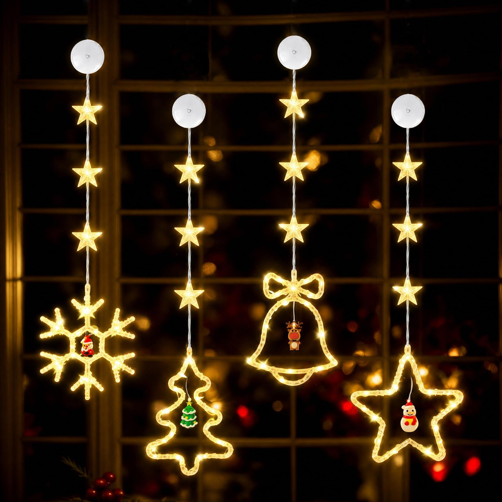 Dripio LED-raamverlichting met zuignappen voor kerstdecoratie