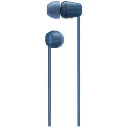 Sony WI-C100 (Keine Geräuschunterdrückung, 25 h, Kabellos), Kopfhörer, Blau