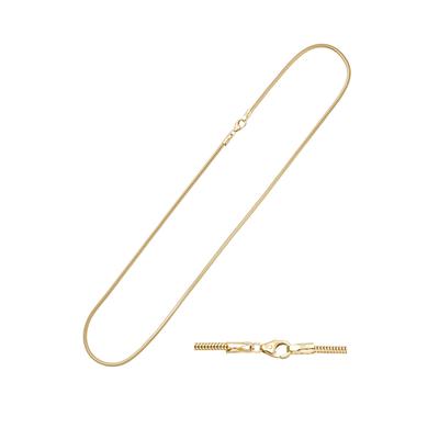 Goldkette JOBO "Schlangenkette 1,9 mm" Gr. 42, gold (gelbgold 585), Halsketten, Damen, 42cm, Gelbgold 585, Goldkette, 14 Karat 585 Gold
