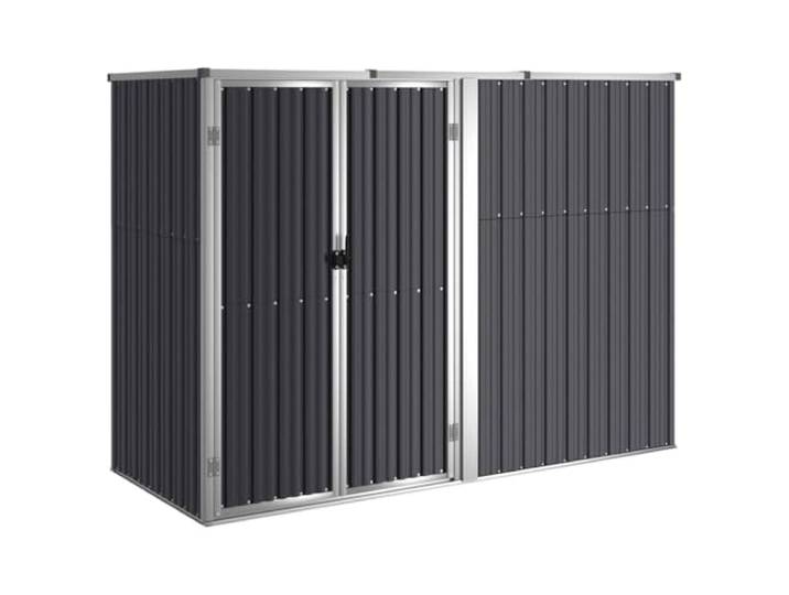 vidaXL Abri à Outils de Jardin Anthracite 225x89x161cm Acier galvanisé