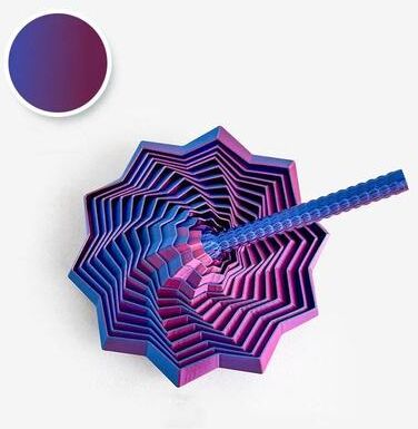 Useful Little Things 3D Printed Expanding Sensory Fidget Star purple