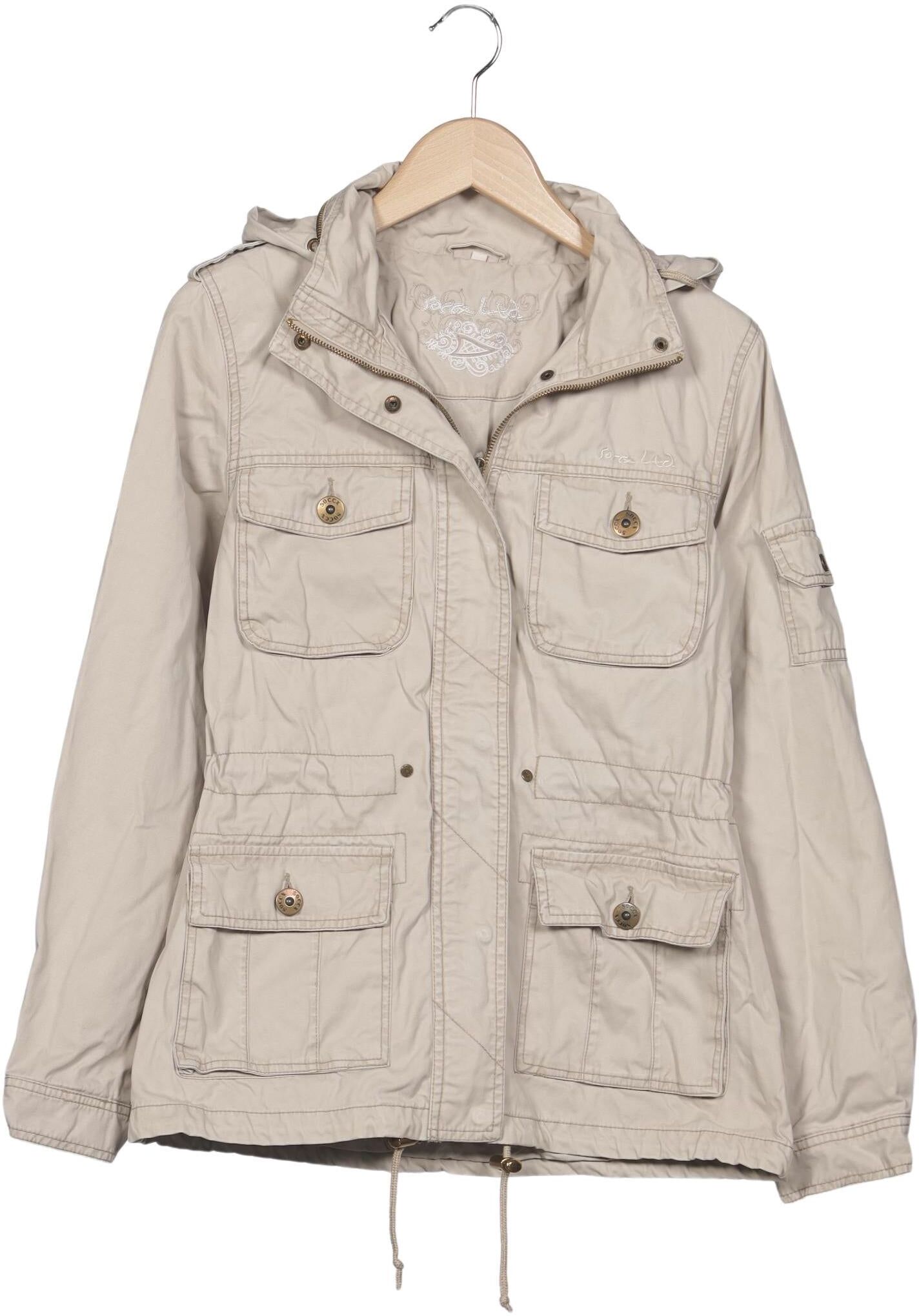 Soccx Damen Jacke, Beige, Gr. S, Baumwolle - Second Hand