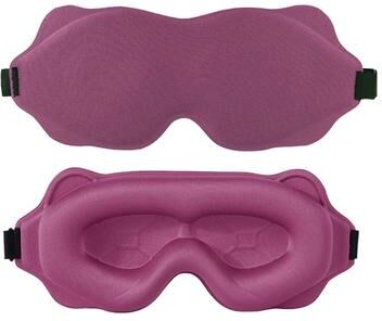 Uplift Treasures 3D Contoured Sleep Mask For Total Light Blocking rose