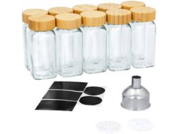 SILVERCREST® Set de flacons à épices (bambou)