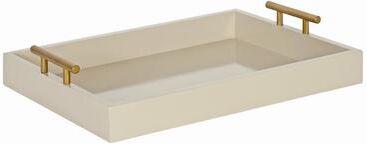 Kate and Laurel Lipton Metal Handle Decorative Tray