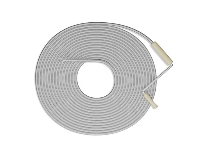Relaxdays Furet déboucheur de canalisation\, 15 mètres\, pour douche\, évier\, wc\, acier\, spirale nettoyage\, argenté