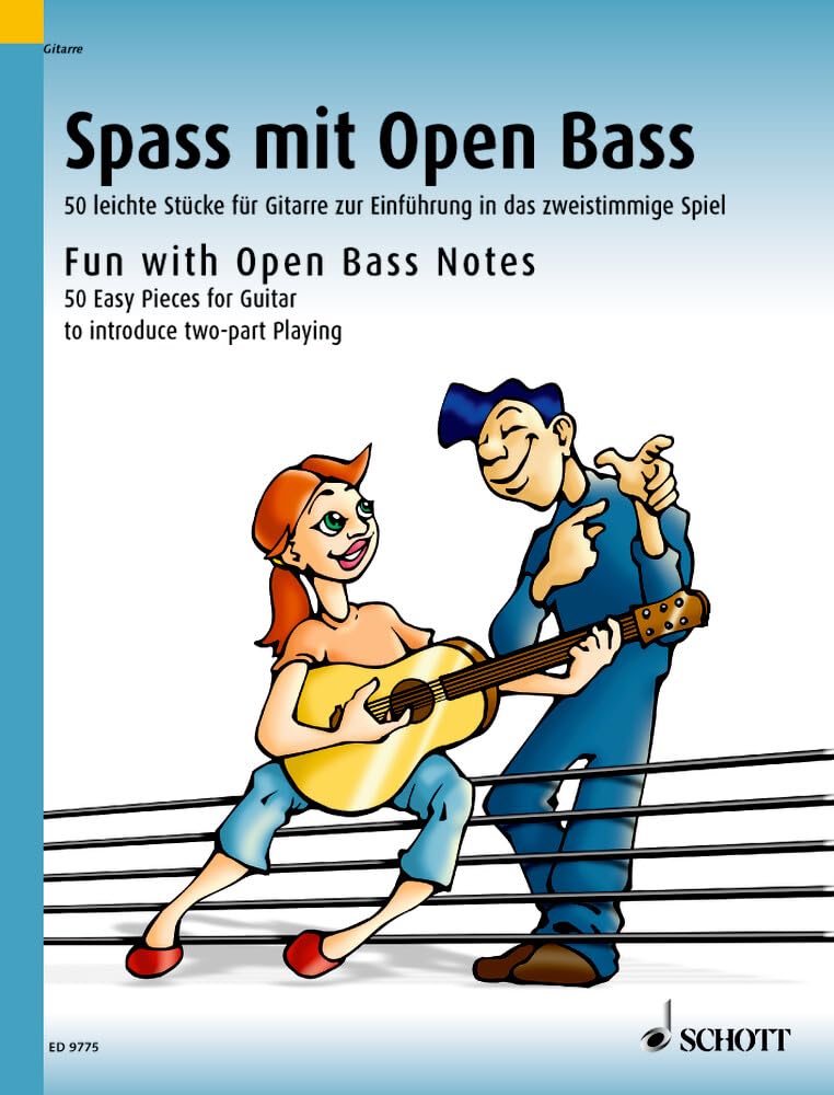Dieter Kreidler - Spass mit Open Bass: 50 leichte Stücke für Gitarre zur Einführung in das zweistimmige Spiel. Gitarre. - Preis vom 07.10.2026 11:45:10 h