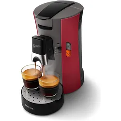 Philips Kaffeepadmaschine Senseo Select Intensives Rot Single, Kapselmaschine, Rot, Schwarz