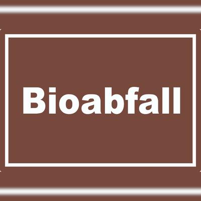 HB-Druck Bioabfall Mülltrennung Aufkleber mit Text A1 (594x841mm)