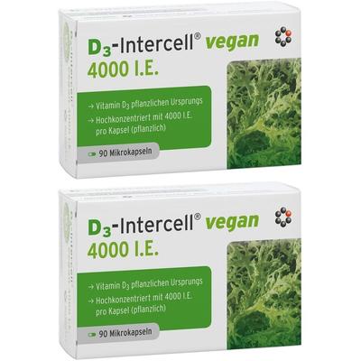 D3-Intercell vegan 4.000 I.e. Kapseln 2x 2x90 St