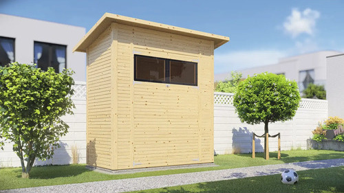 Gartenhaus Bertilo Fineline Rhombusprofil Modern 1 252 x 137 cm natur