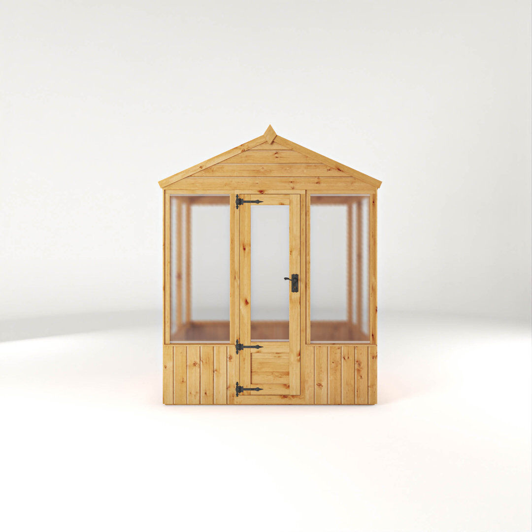 Mercia Garden Products Mercia Premium Woodsman Wooden Polycarbonate Greenhouse Clear;Beige;Brown 168cm H x 118cm W x 150cm D