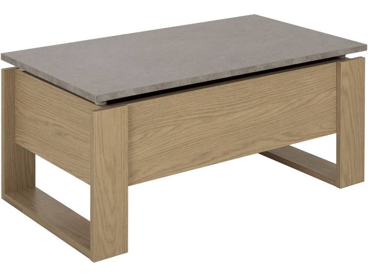 Couchtisch GAMI DENVER , braun (roockwood eiche, melamin mineral, roockwood eiche, melamin mineral), B:90cm H:40cm T:52cm, Spanplatte, Tische, Couchtisch, Hochklappbare Tischplatte