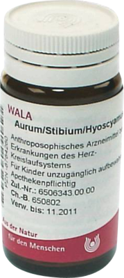 WALA Heilmittel GmbH AURUM/STIBIUM/Hyoscyamus Globuli 20 g 08784260