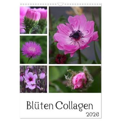 Blüten Collagen (Wandkalender 2026 DIN A3 hoch), CALVENDO Monatskalender