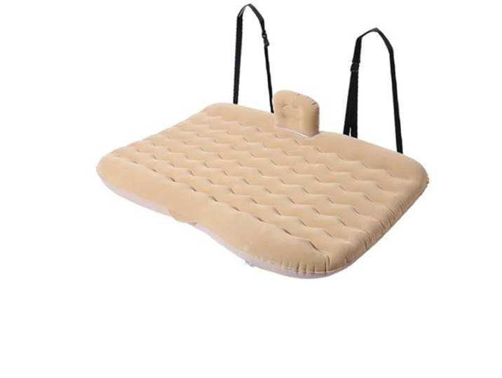AFGBNHGRE Kofferraum Matratze Autobett Auto-Luft-aufblasbares Reisematratzenbett Universelle, multifunktionale Sofakissenmatte für den Rücksitz(Beige)